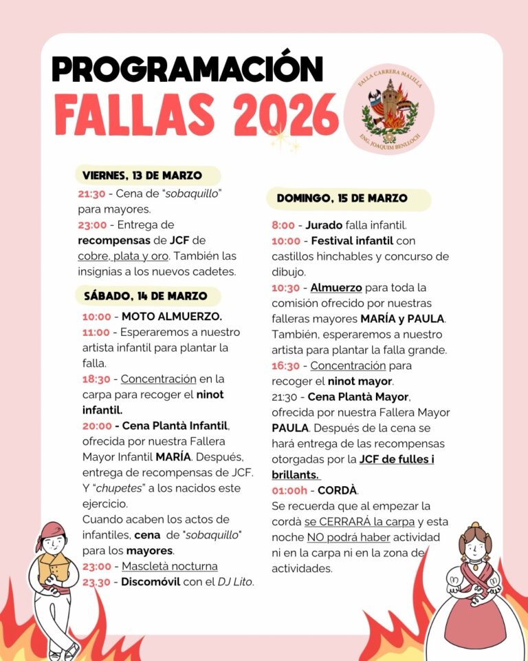 Actos 13, 14 y 15 marzo 2026